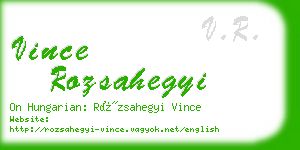 vince rozsahegyi business card